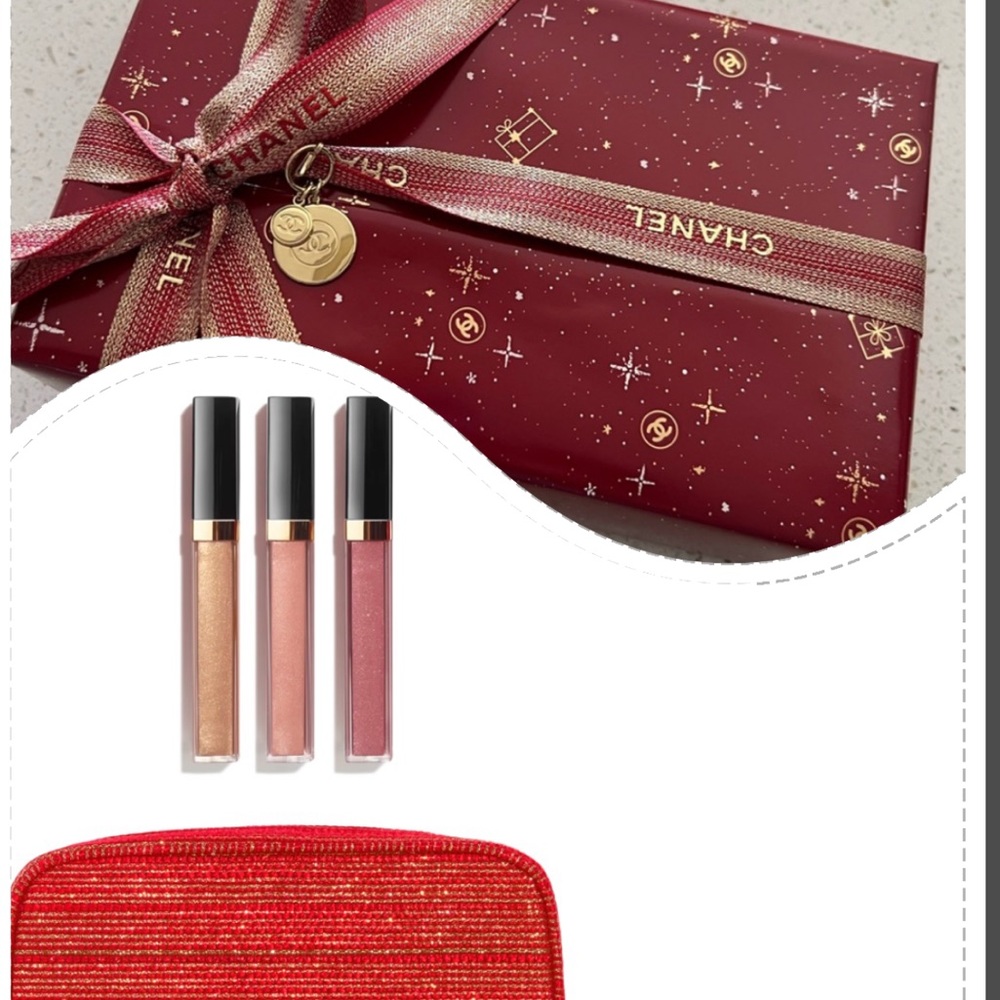 Chanel Lipgloss Holiday Set bag